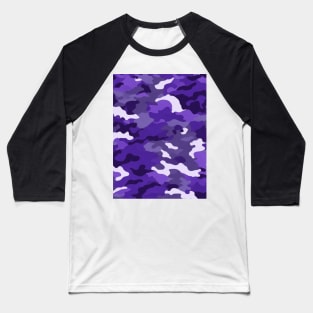 PURPLE CAMO DESIGN, PASTEL COLOR Baseball T-Shirt